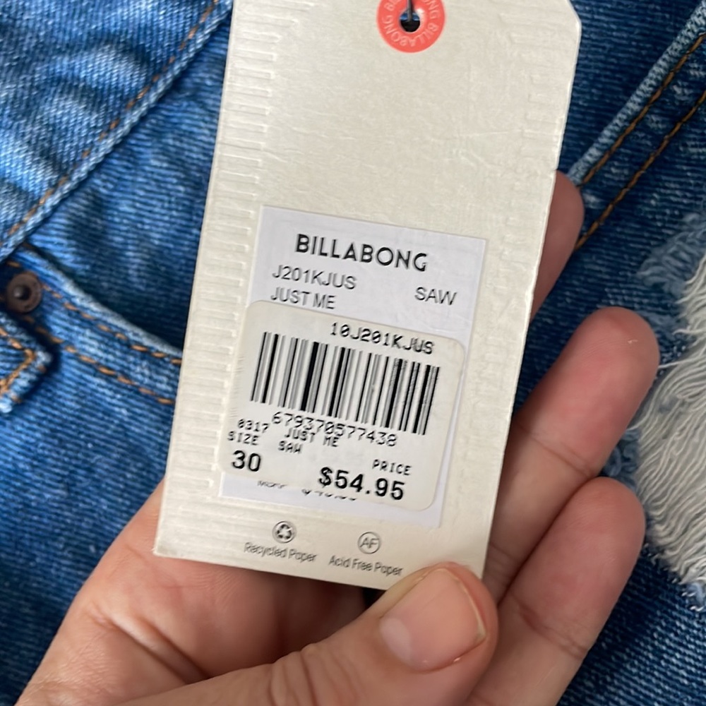 Billabong 100% Cotton Denim Shorts - Picture 5 of 8